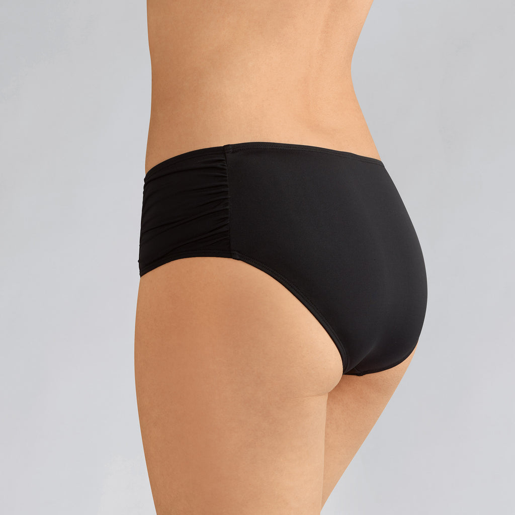 Amoena Cocos Medium Waist Bikini Briefs in Black 