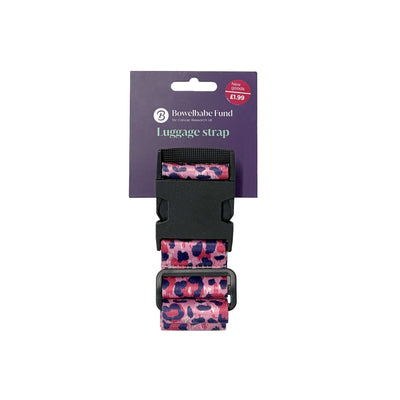 Bowelbabe Fund Pink Leopard Print Travel Strap