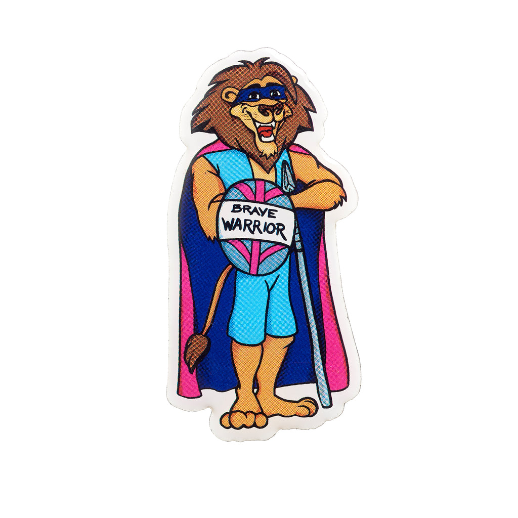 Brave Lion Warrior Pin Badge