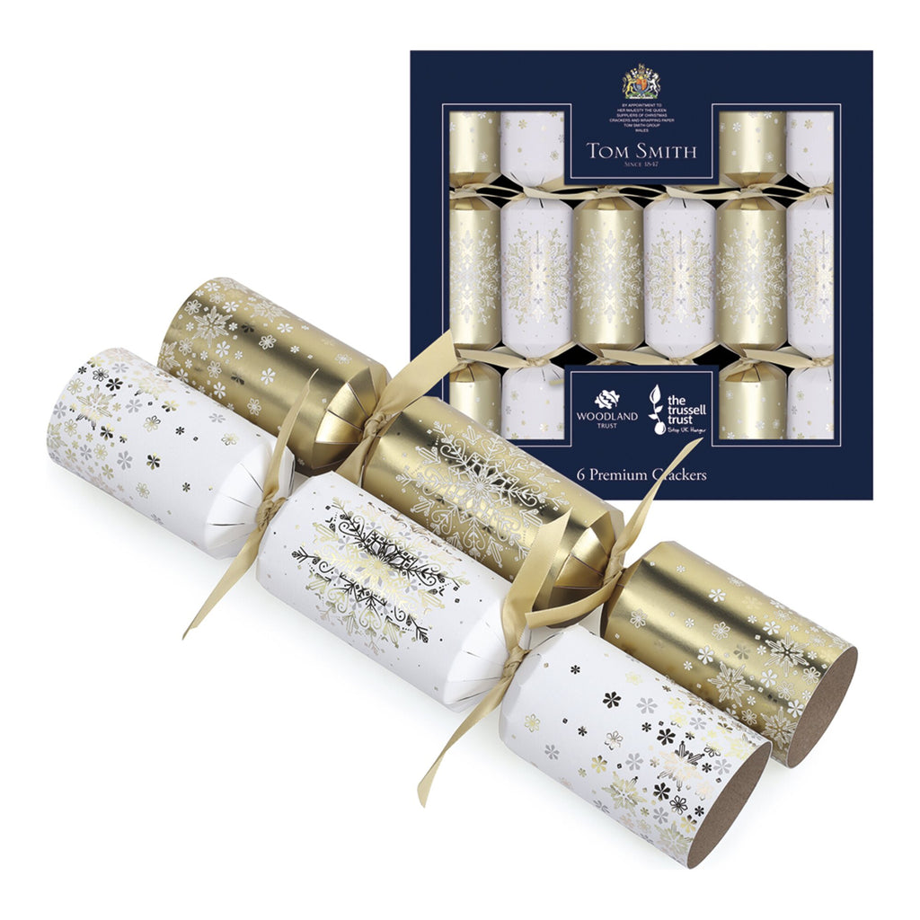 Tom Smith Premium Gold 14" Christmas Crackers - 6 Pack