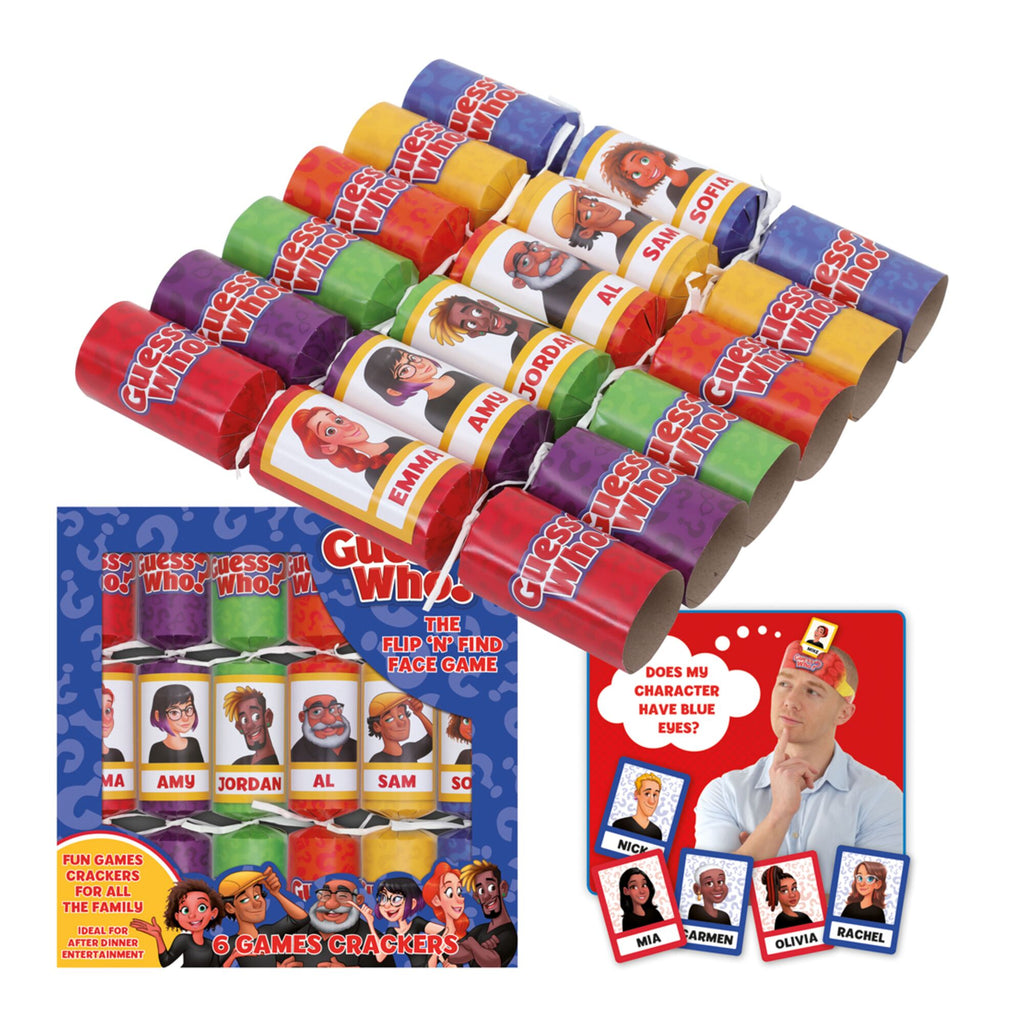 Hasbro Guess Who 6 Christmas Crackers