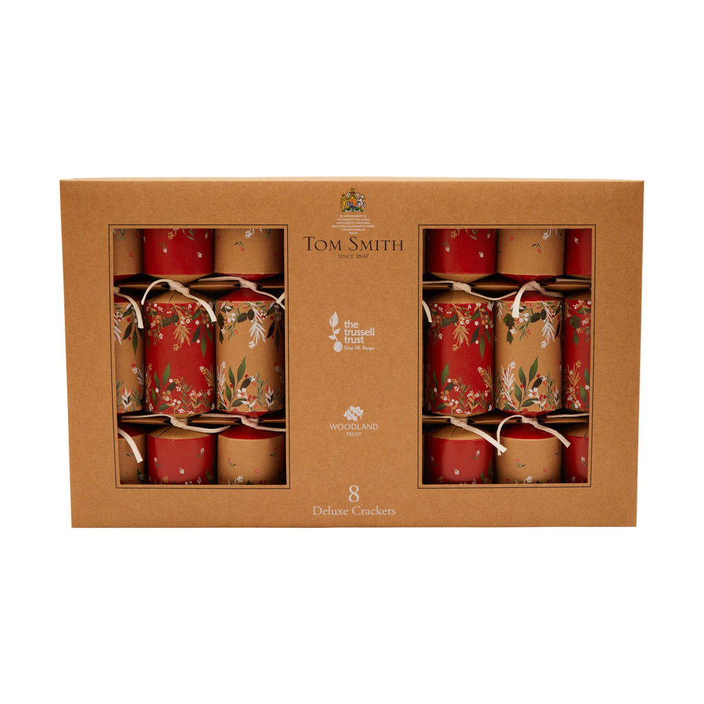 Tom Smith 8 Deluxe Kraft Christmas Crackers