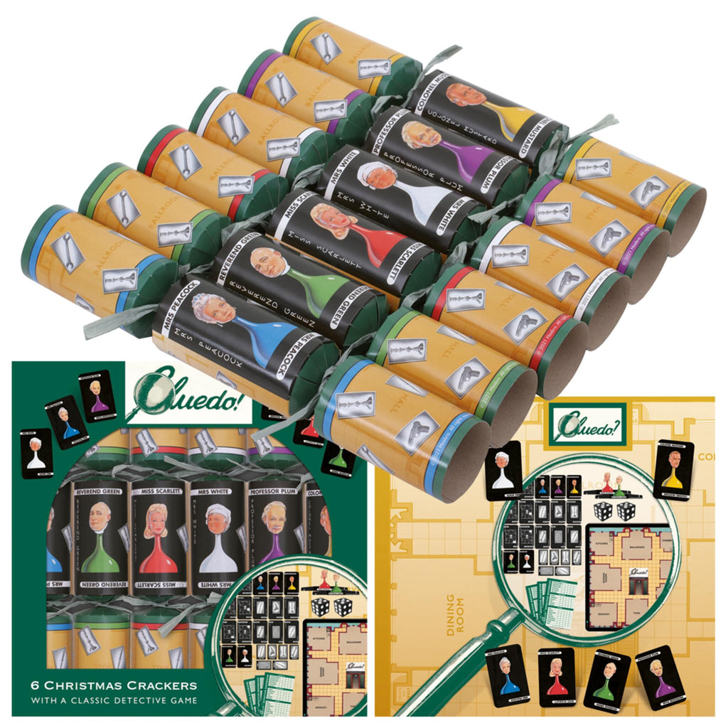 Hasbro Cluedo 6 Family Christmas Crackers