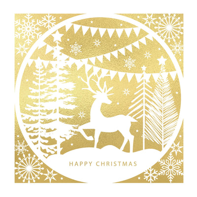 Solo Silhouette Stag Christmas Cards - Pack of 10 or 20