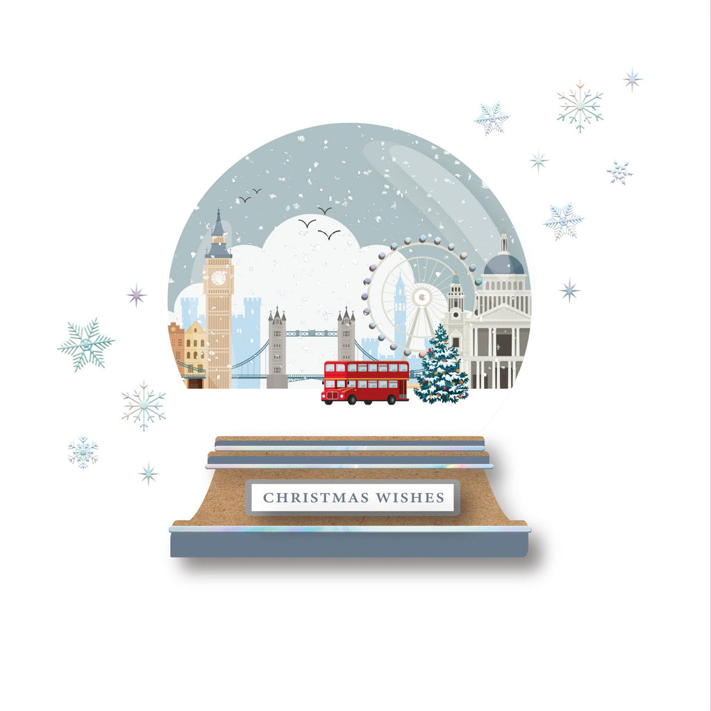 London Snowglobe 10 Christmas Cards