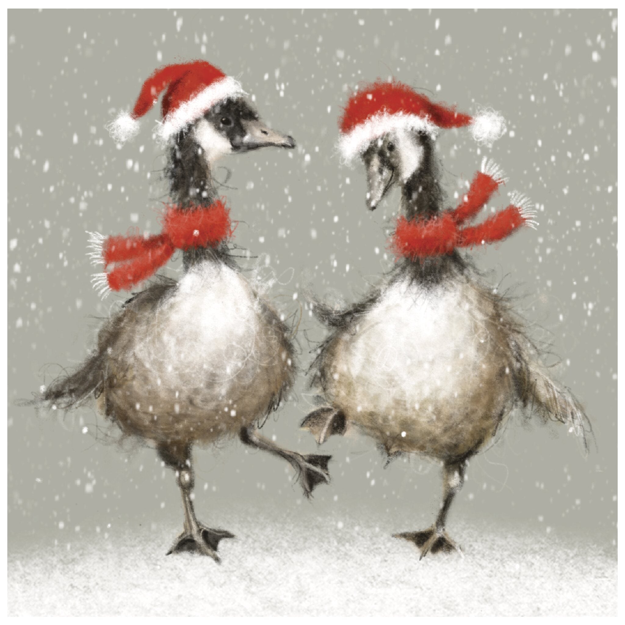 Wishes Virtual Santa Run 2021 Funny Christmas Cat Card Season's - Main Image