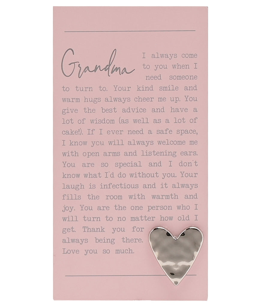 Grandma Sentiments Standing Plaque