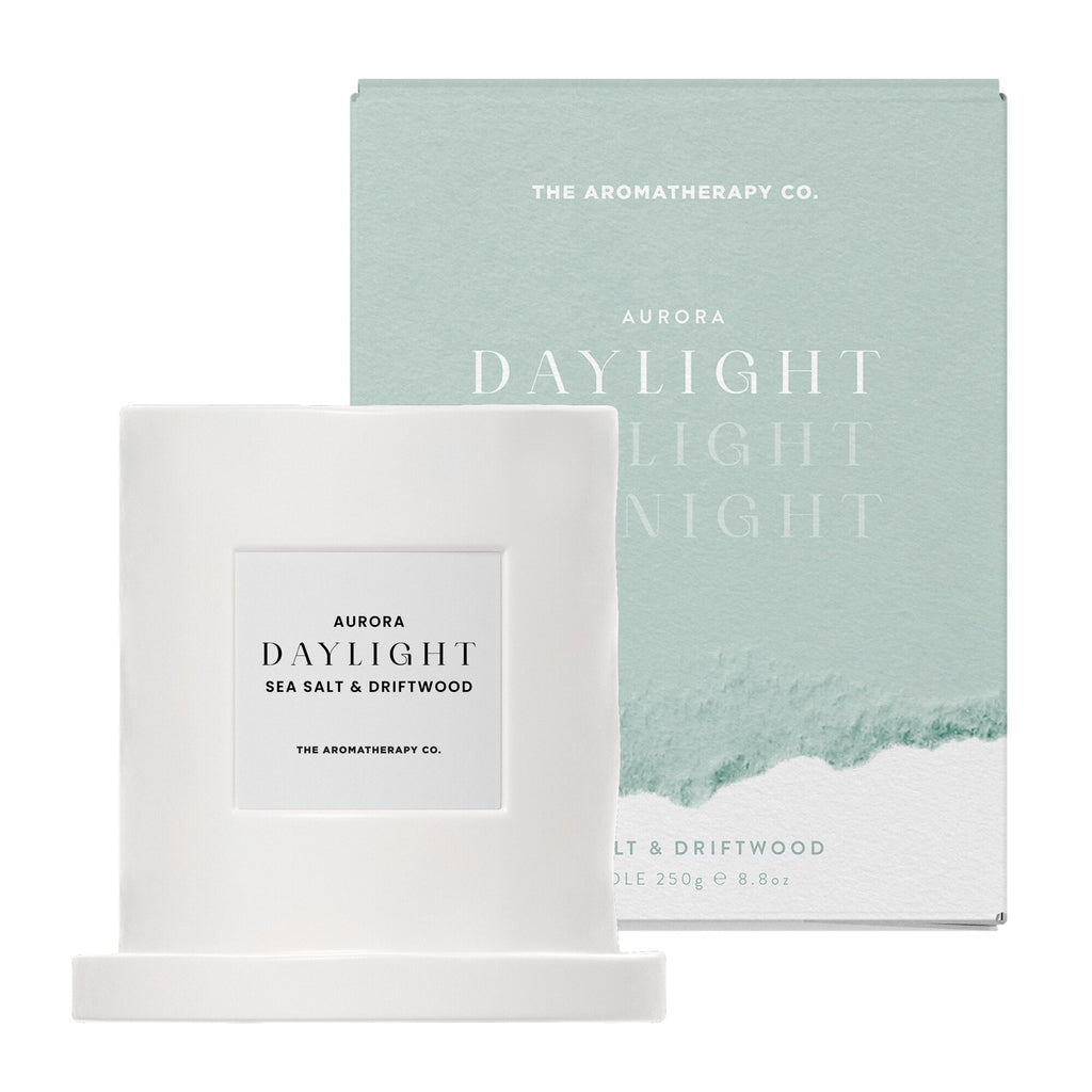 Aurora Daylight Sea Salt & Driftwood Ceramic Candle