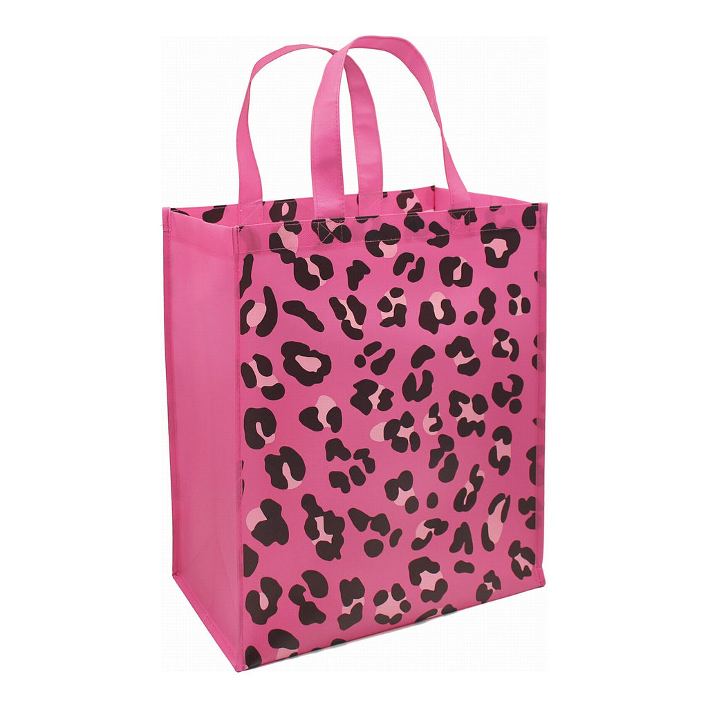 Breast Cancer Awareness Pink Animal Print Tote Bag