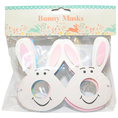A pack of four bunny masks. A fun way to get the kids involved with Spring celebrations.