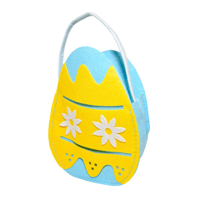 A colourful felt Easter Egg bag. The perfect accessory for children's Easter egg hunts.