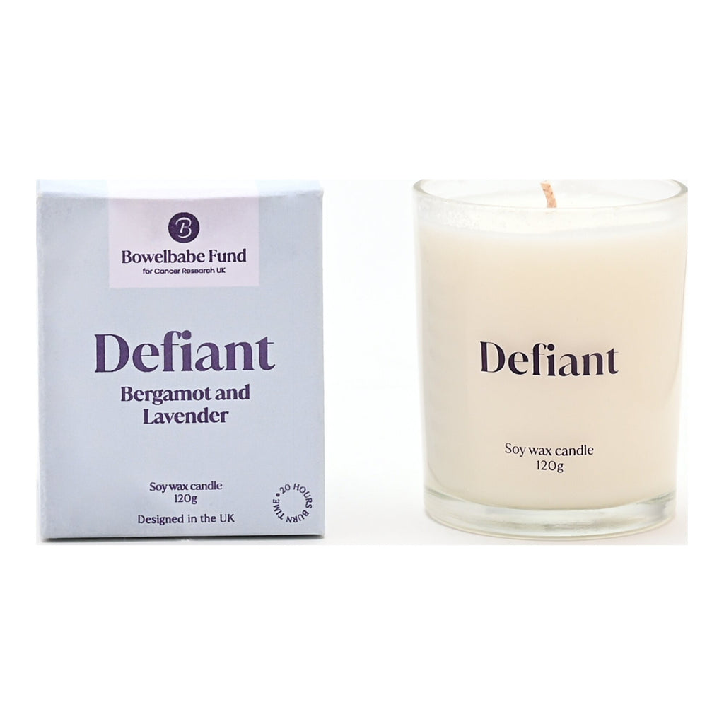 Bowelbabe Fund Defiant Candle - Bergamot & Lavender