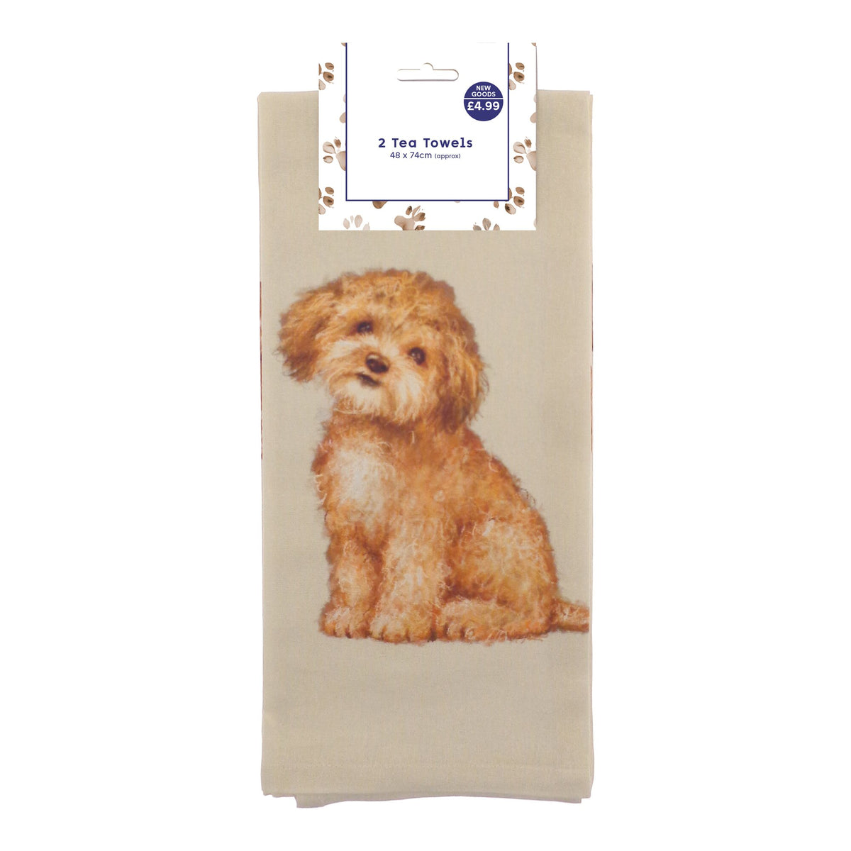 Cooper the Cockapoo Duo Tea Towels – Cancer Research UK