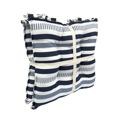 Coastal Striped Outdoor Seat Pads - Pack of 2