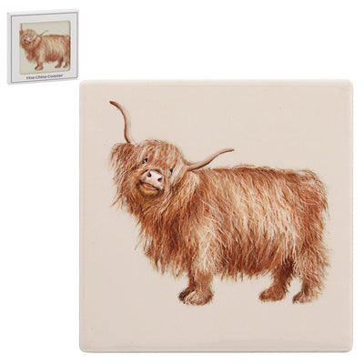 Highland Cow Coaster