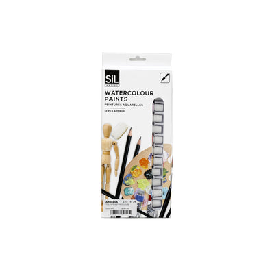 Pack of 12 12ml Watercolours