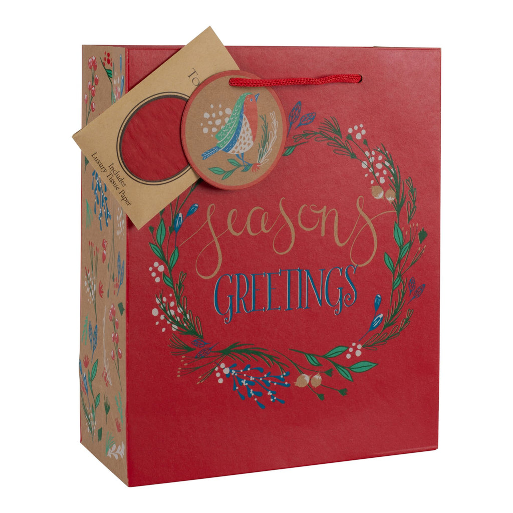 Tom Smith Merry Little Christmas Luxury Gift Bag