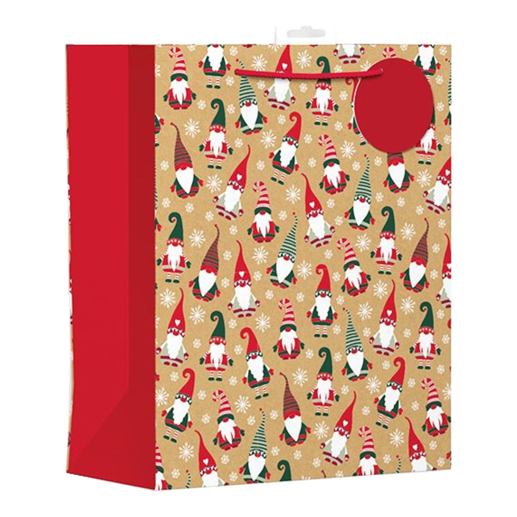 Festive Fun Kraft Gonks Gift Bag