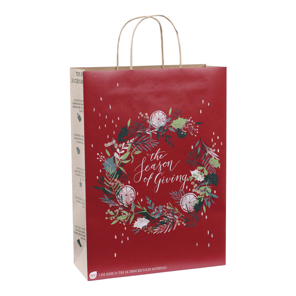 Festive Forage Recycled Large Gift Bag