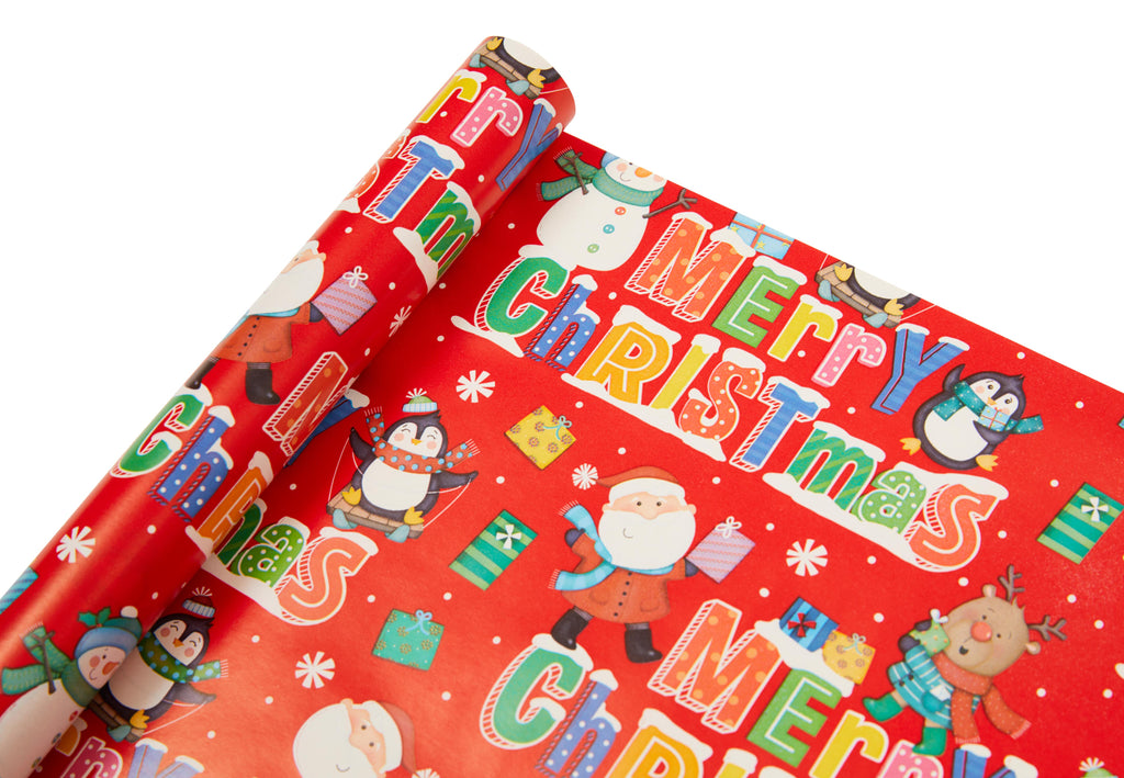 Novelty Merry Christmas 4m Christmas Wrapping Paper