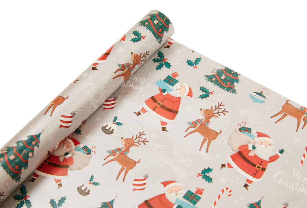 Novelty Santa 4m Christmas Wrapping Paper