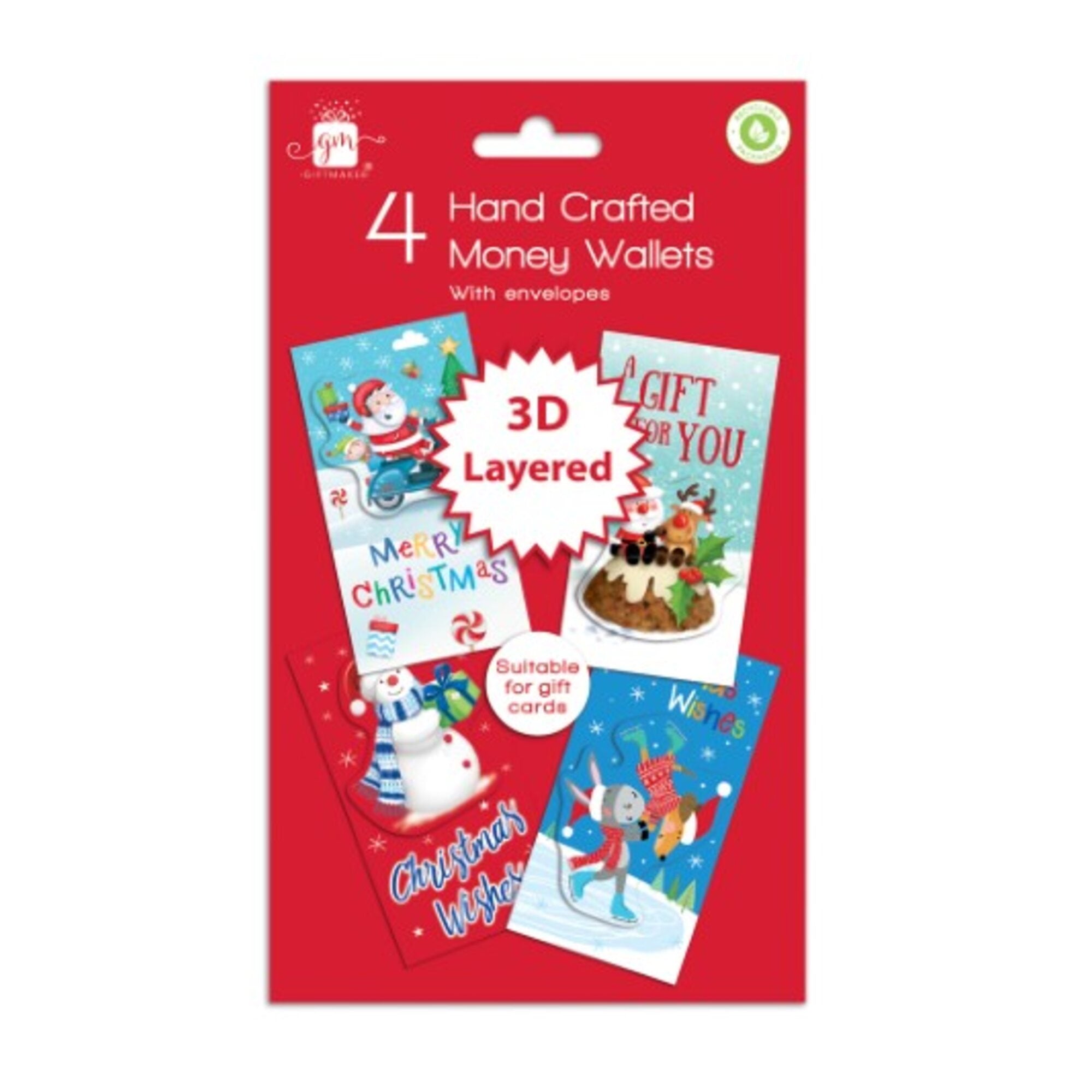 thumbnail image 2 of Christmas Money Holders For Cash, 3D Pop-Up Gift Card 2 of 9