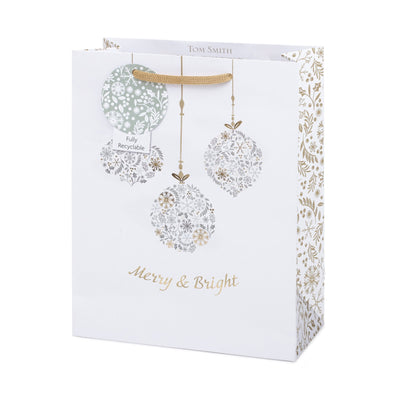 Tom Smith Classic Christmas Recyclable Gift Bag