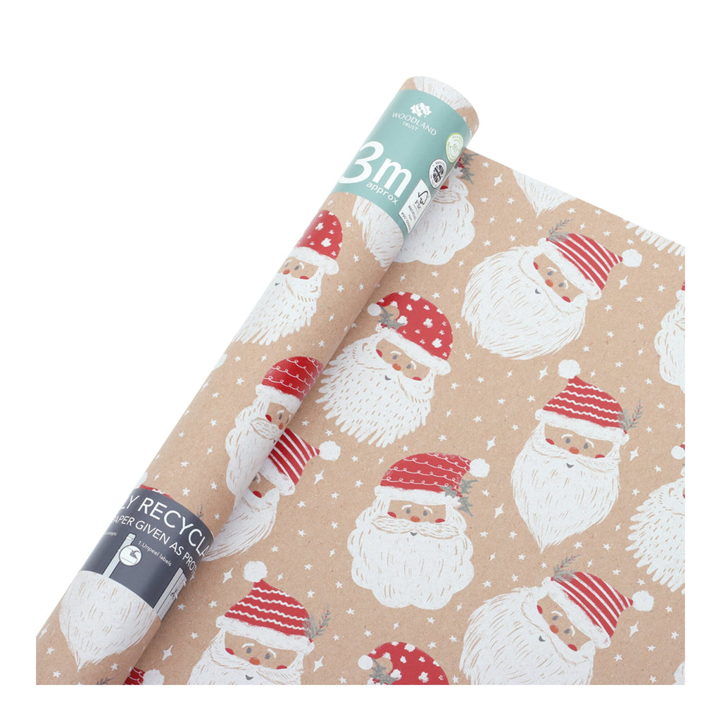 Santa Recyclable 3m Christmas Wrapping Paper