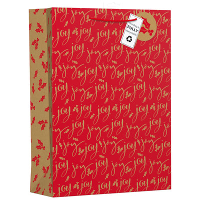 Christmas Joy Kraft Gift Bag