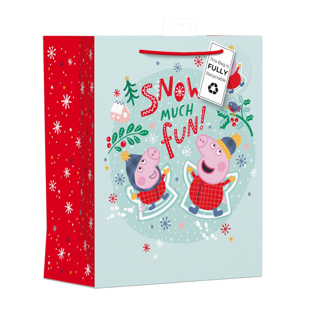 Peppa Pig Large Christmas Gift Bag