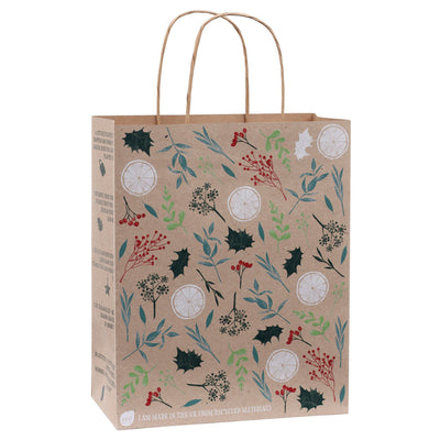 Eco Nature Festive Foraging Recycled Medium Gift Bag