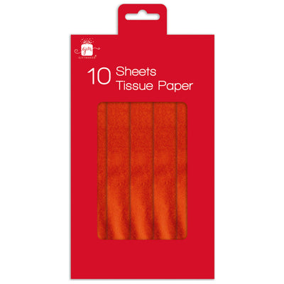 Red Christmas Tissue Paper. This set has 10 sheets. Perfect for Christmas gifting and wrapping.