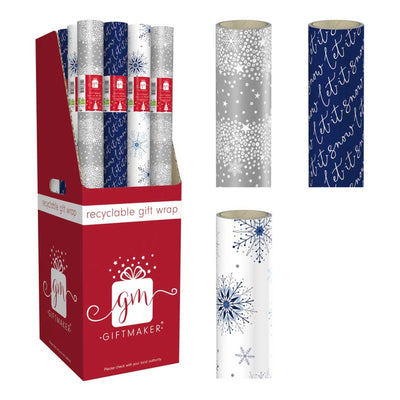 Midnight Blue 4m Christmas Wrapping Paper