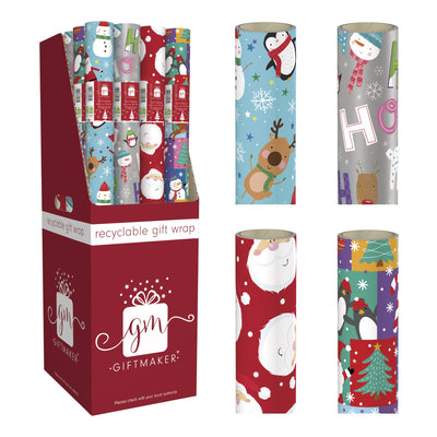 Santa and Friends 4m Christmas Wrapping Paper
