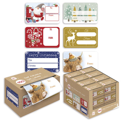 150 Assorted Contemporary Self-Adhesive Gift Labels
