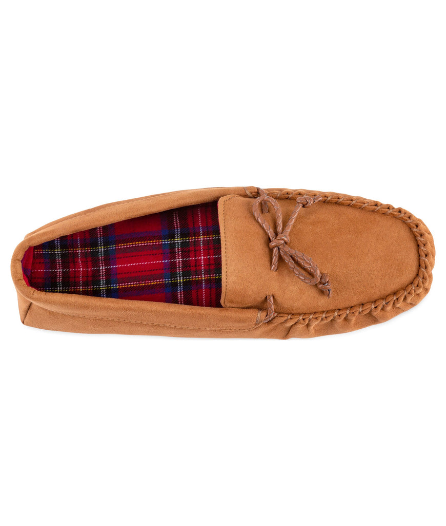 Totes Men's Suedette Moccasin Slippers