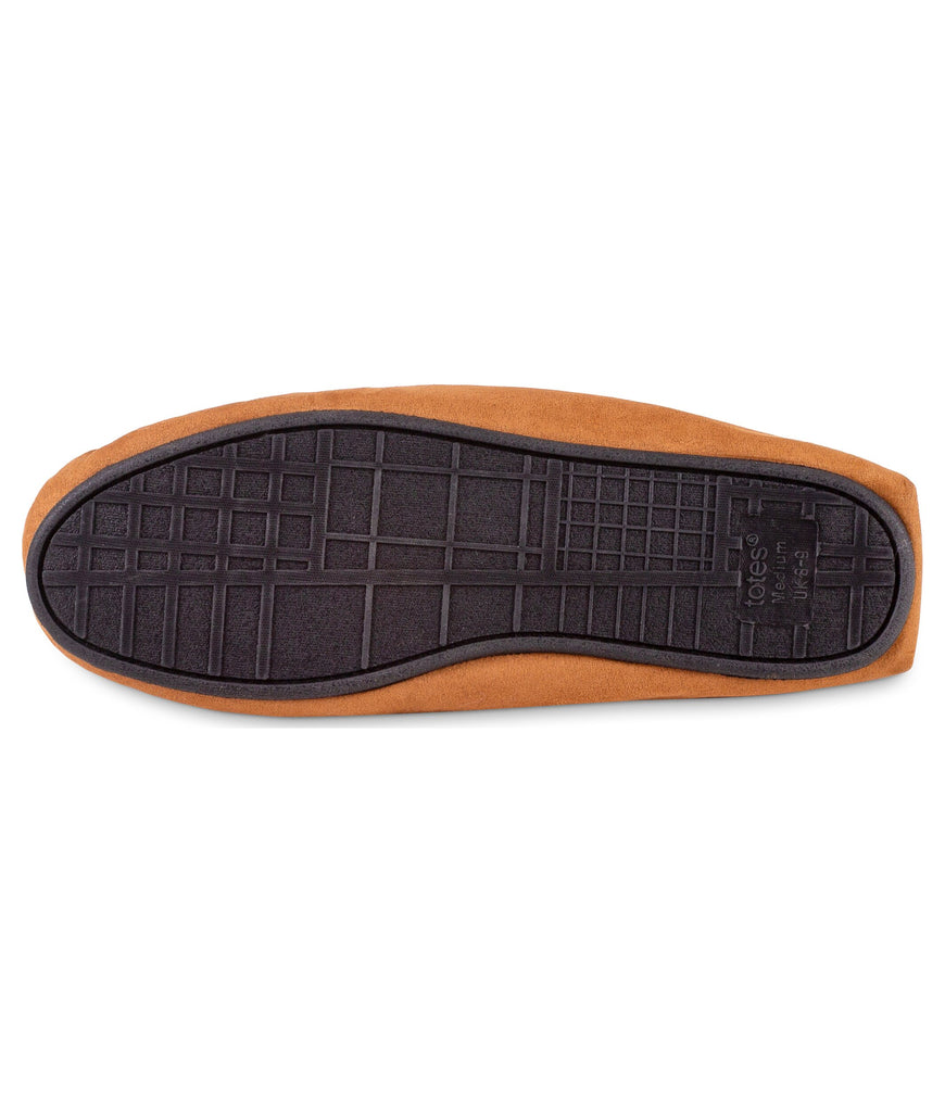 Totes Men's Suedette Moccasin Slippers