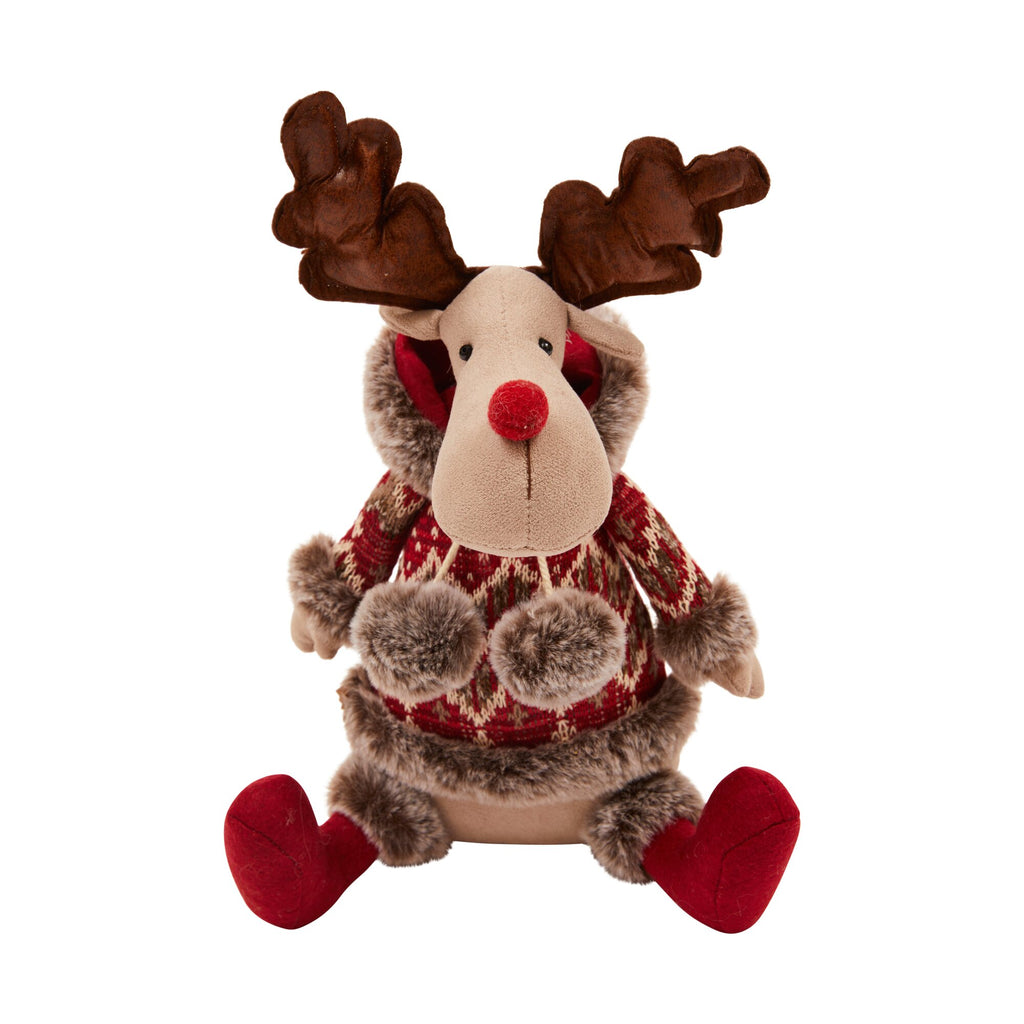 Sitting Winter Moose Decoration