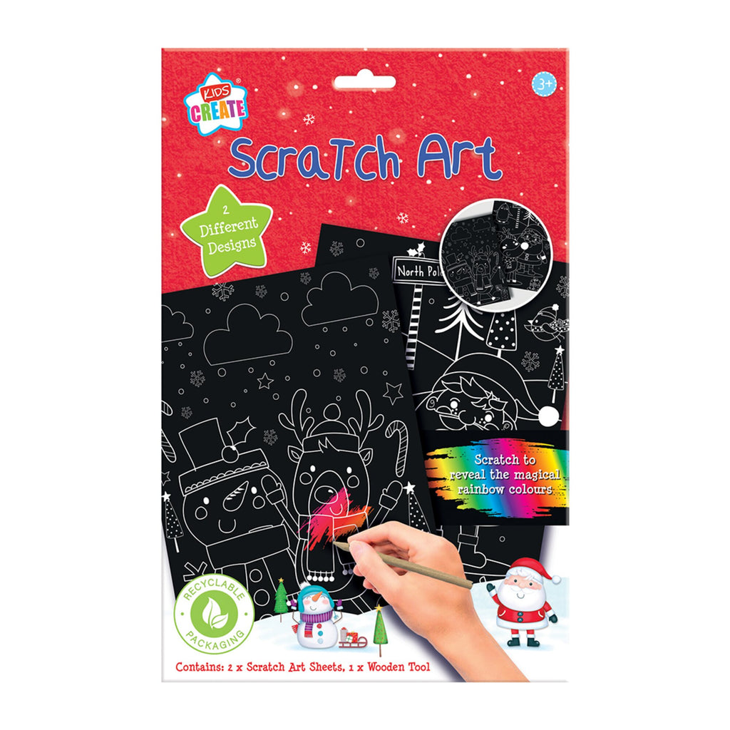 Christmas Scratch Art Activity Sheets