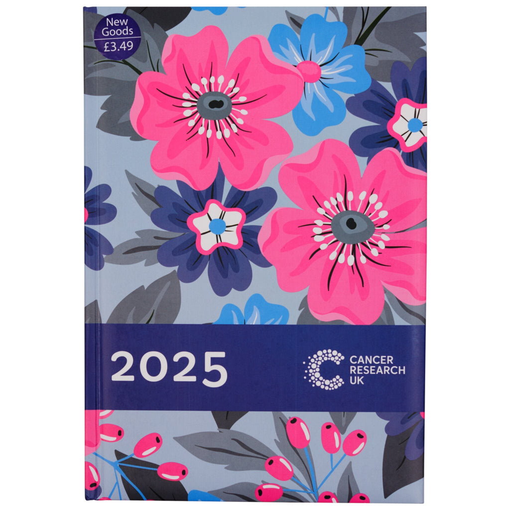 Cancer Research UK Desk Diary 2025 - Floral