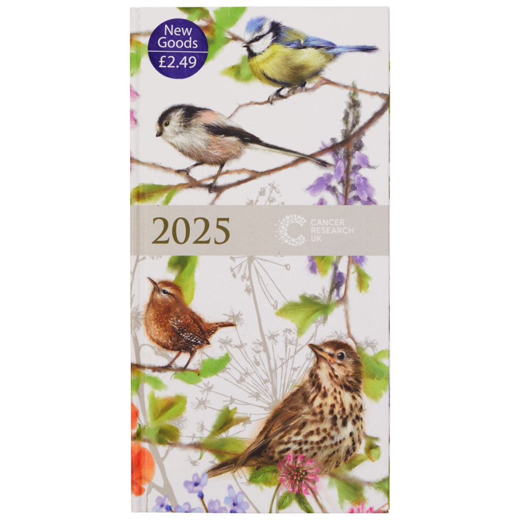 Cancer Research UK Pocket Diary 2025 - Birds