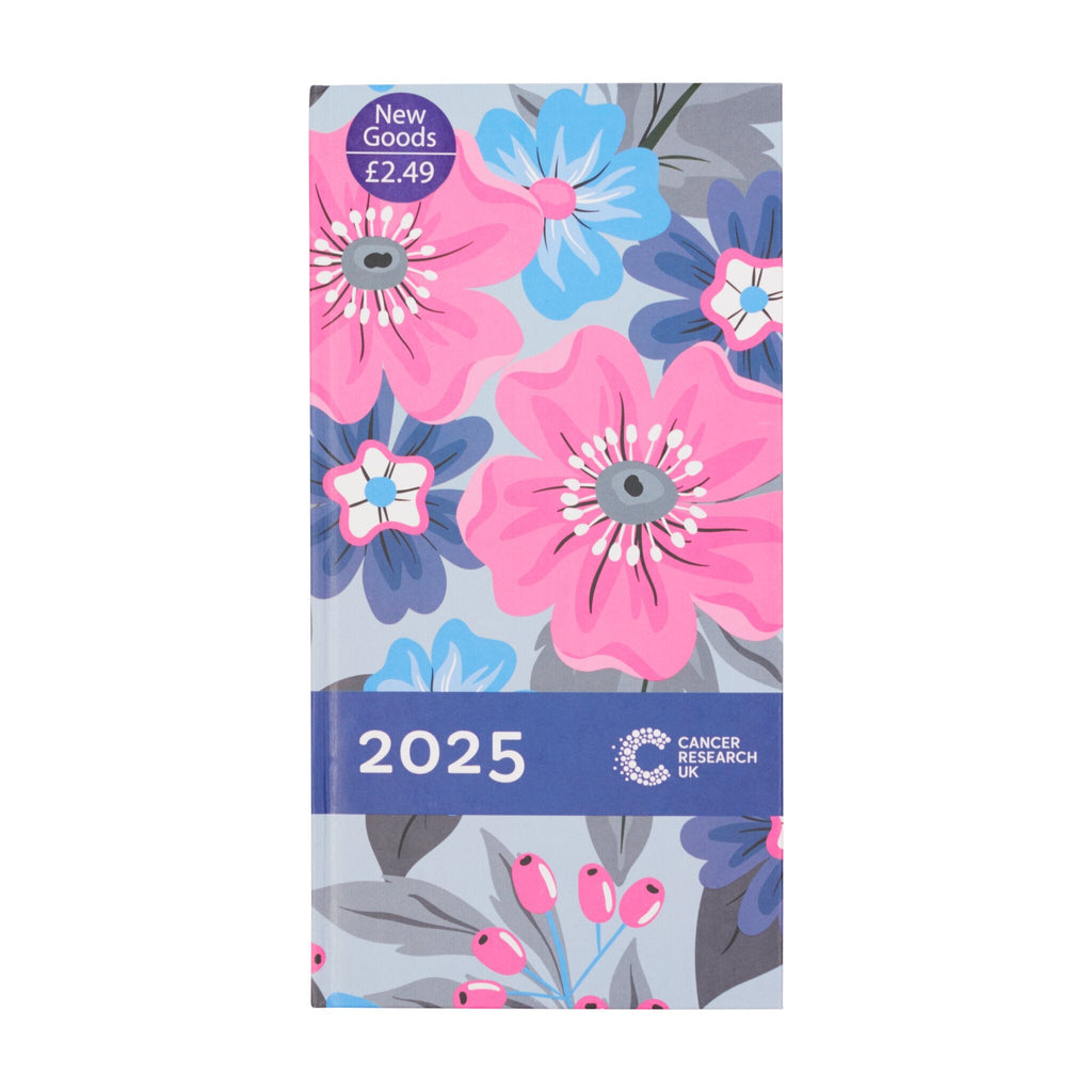 Cancer Research UK Pocket Diary 2025 - Floral