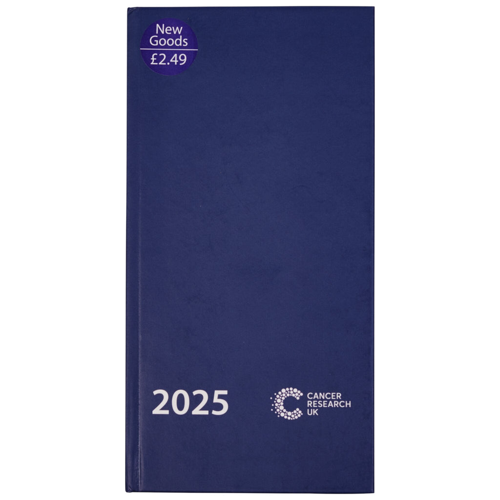 Cancer Research UK Pocket Diary 2025 - Plain Navy