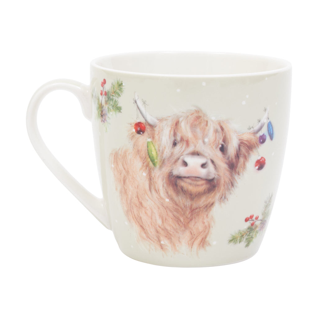 Angus Highland Cow Breakfast Mug