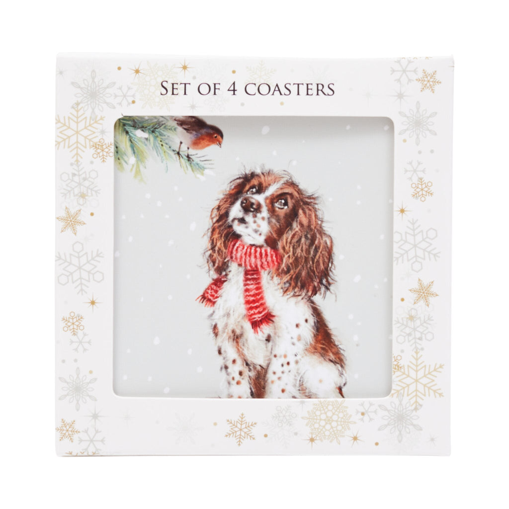 Set of 4 Dog Coasters