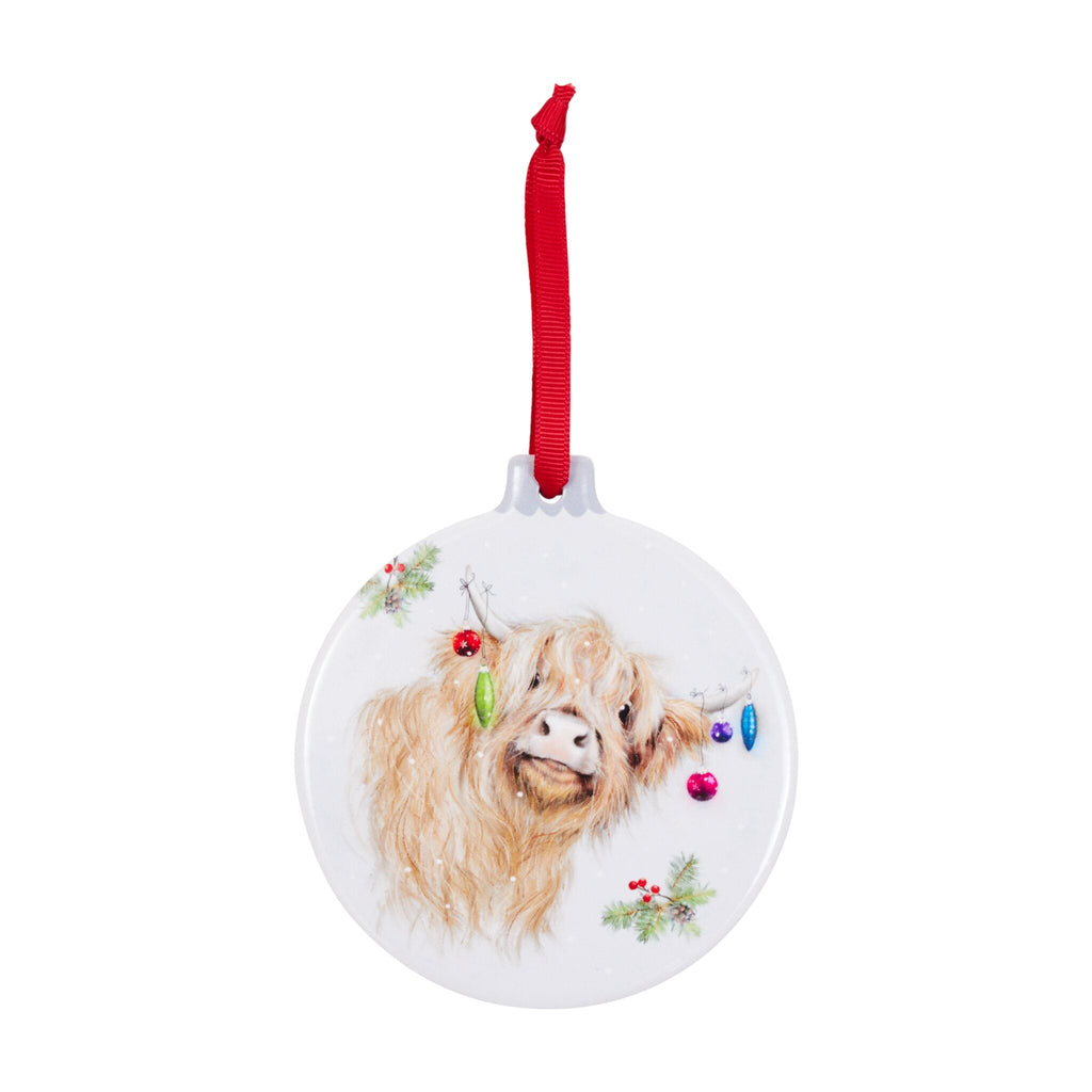 Angus Highland Cow Bauble