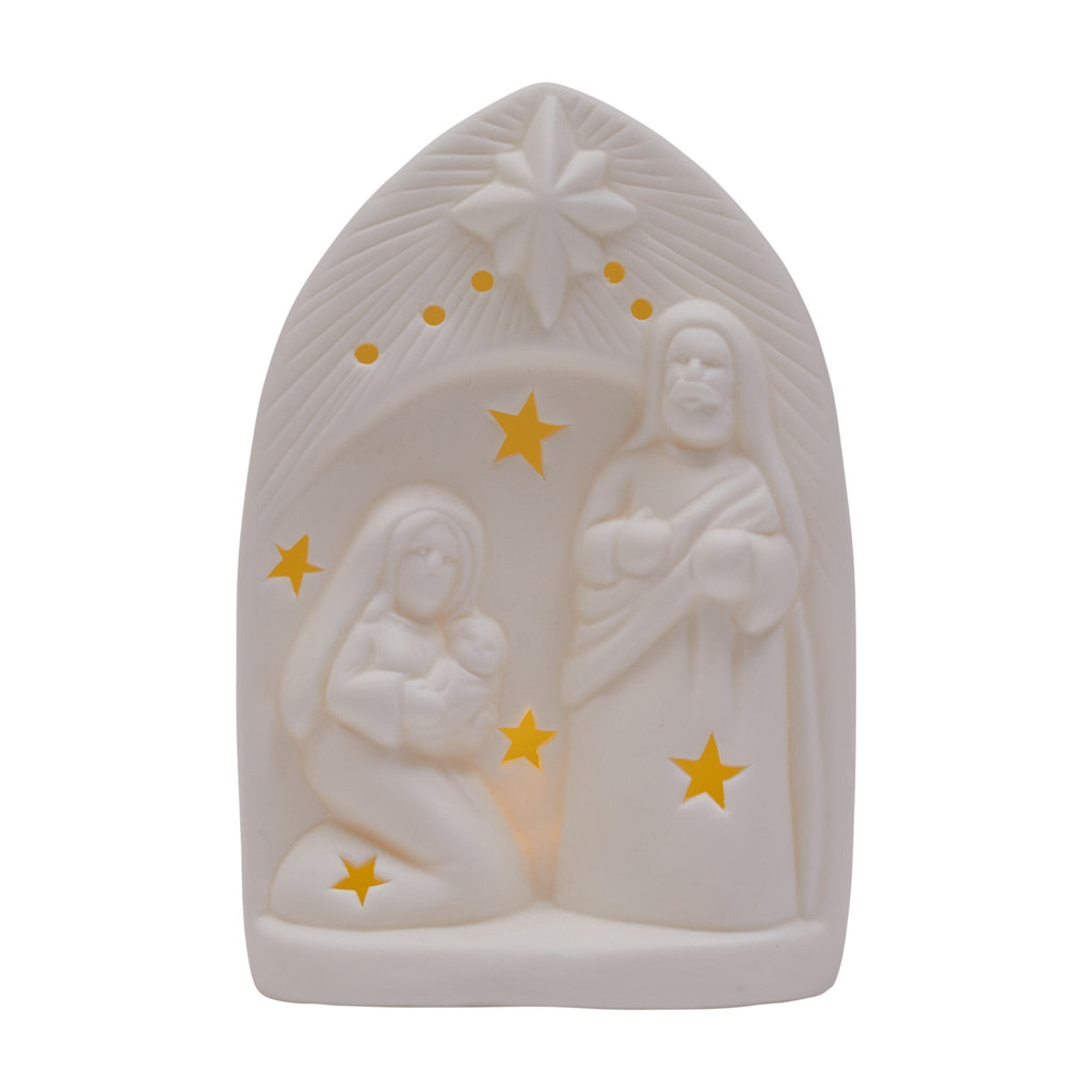 Ceramic Light Up Nativity Scene Decoration