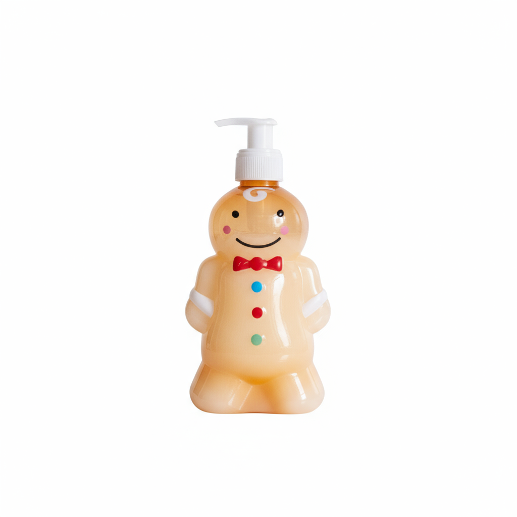 Gingerbread soap dispenser. A great bathroom and kitchen sink companion.