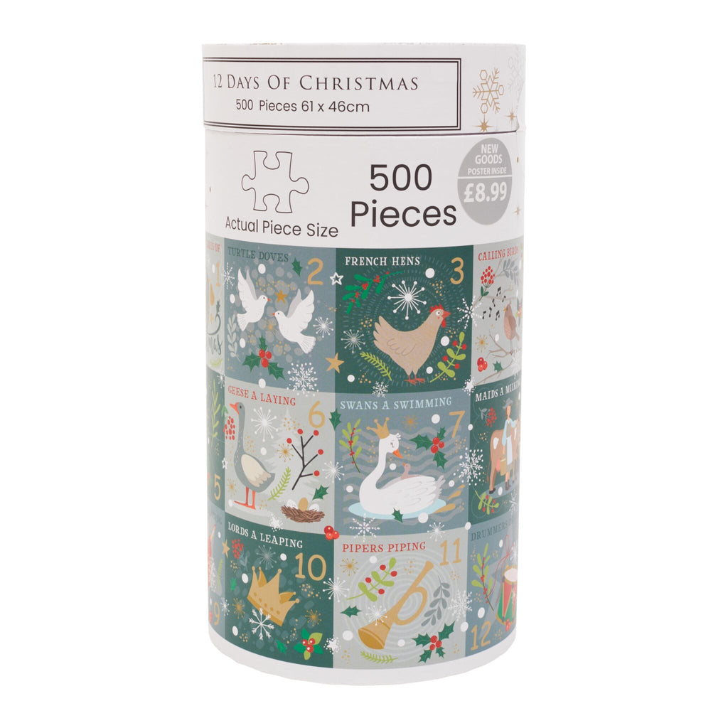 12 Days of Christmas 500-Piece Jigsaw Puzzle