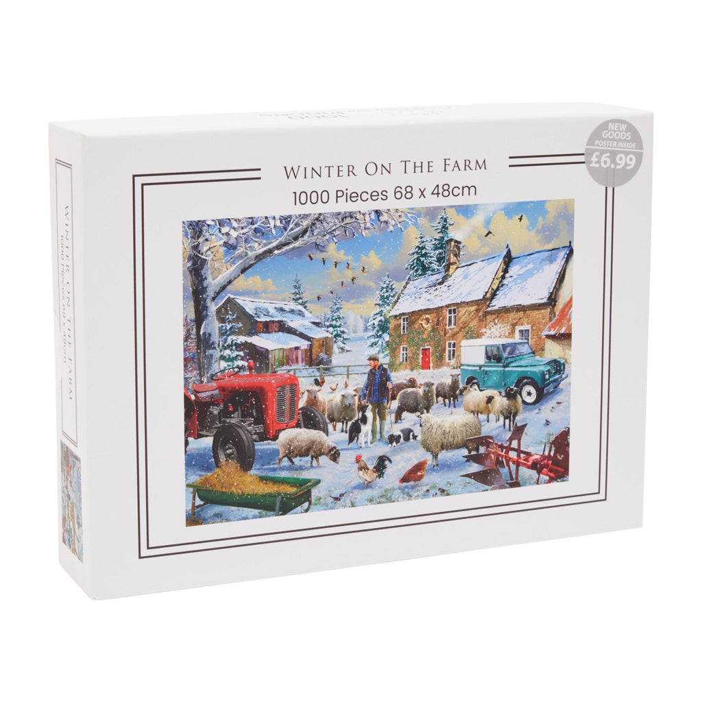 Winter on the Farm 1000-Piece Jigsaw Puzzle